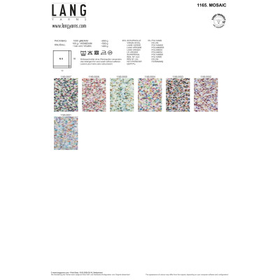 Mosaic 7 - modrá příze LANG YARNS