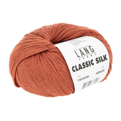 Classic Silk 159 - oranžová příze LANG YARNS