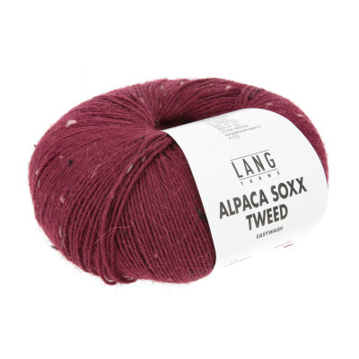 Alpaca Soxx Tweed 62 - červená příze LANG YARNS