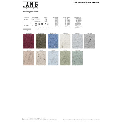 Alpaca Soxx Tweed 99 - zelená příze LANG YARNS