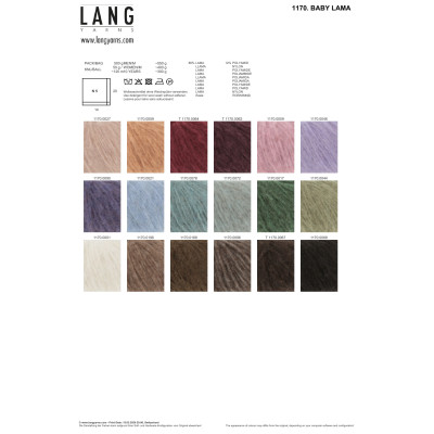 Baby Lama 68 - hnědá příze LANG YARNS