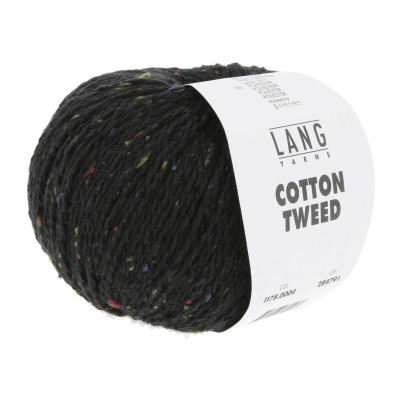 Cotton Tweed 4 - černá příze LANG YARNS