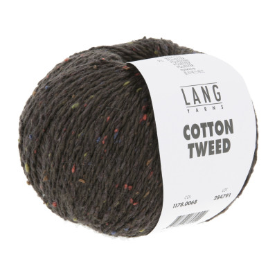 Cotton Tweed 68 - hnědá příze LANG YARNS