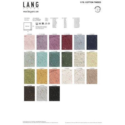 Cotton Tweed 94 - bílá příze LANG YARNS