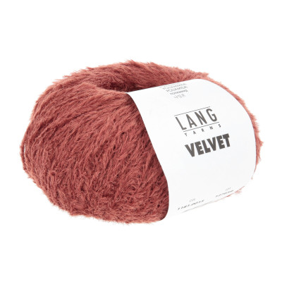 Velvet 15 - hnědá příze LANG YARNS