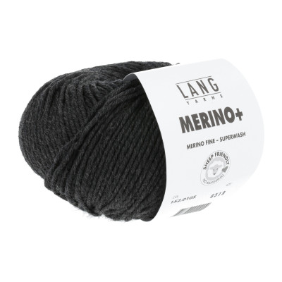 Merino+ 105 - černá příze LANG YARNS