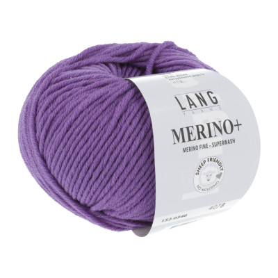 Merino+ 346 - fialová příze LANG YARNS