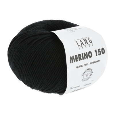 Merino 150 4 - černá příze LANG YARNS