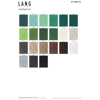 Tissa 3/3 34 - modrá příze LANG YARNS