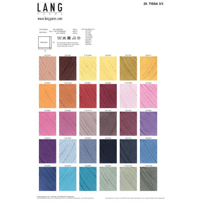 Tissa 3/3 58 - šedá příze LANG YARNS