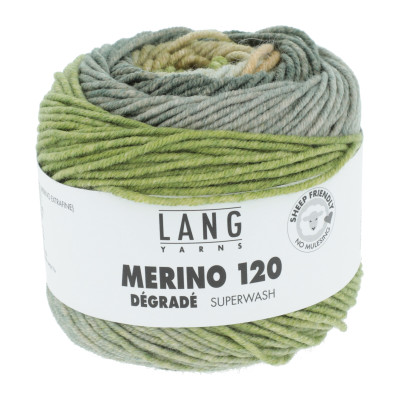 Merino 120 Dégradé 14 - zelená příze LANG YARNS