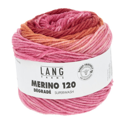 Merino 120 Dégradé 16 - oranžová příze LANG YARNS