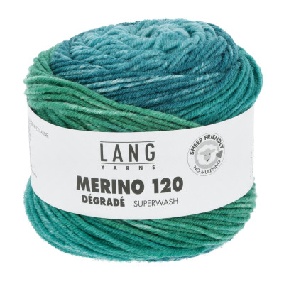 Merino 120 Dégradé 18 - modrá příze LANG YARNS