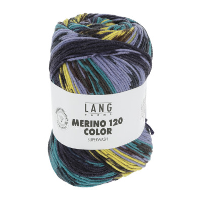 Merino 120 Color 1 - modrá příze LANG YARNS