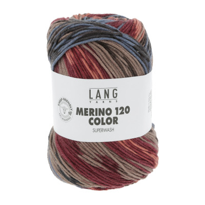 Merino 120 Color 2 - modrá příze LANG YARNS