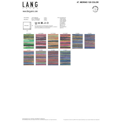 Merino 120 Color 4 - modrá příze LANG YARNS