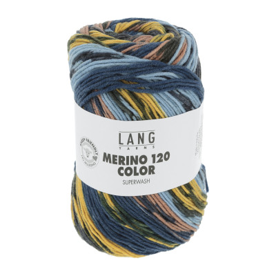 Merino 120 Color 6 - modrá příze LANG YARNS