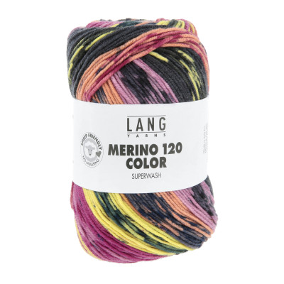 Merino 120 Color 7 - modrá příze LANG YARNS