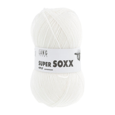 Super Soxx 4-nitka 1 - bílá příze LANG YARNS