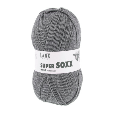 Super Soxx 4-nitka 5 - šedá příze LANG YARNS