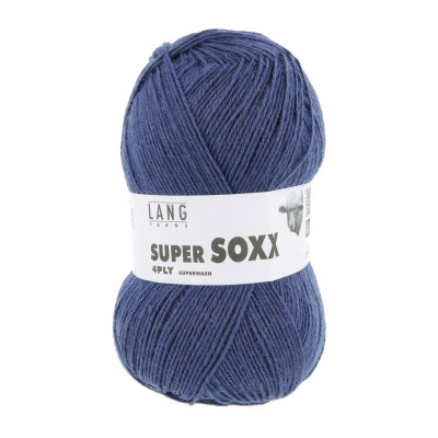 Super Soxx 4-nitka 34 - modrá příze LANG YARNS