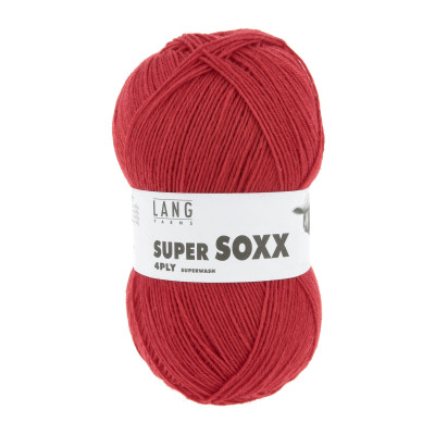 Super Soxx 4-nitka 60 - červená příze LANG YARNS