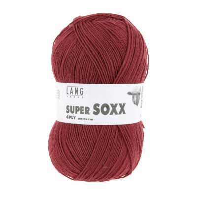 Super Soxx 4-nitka 61 - vínová příze LANG YARNS