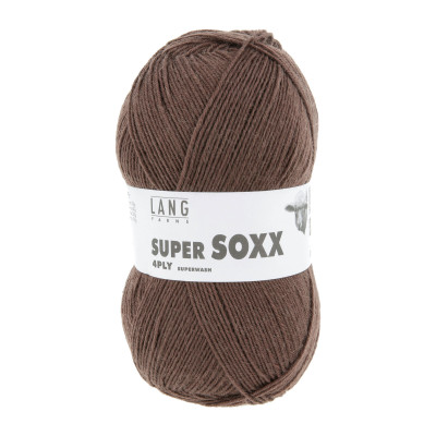 Super Soxx 4-nitka 96 - hnědá příze LANG YARNS
