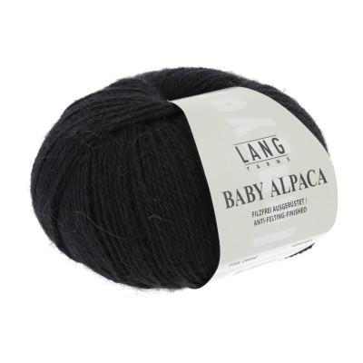 Baby Alpaca 4 - černá příze LANG YARNS