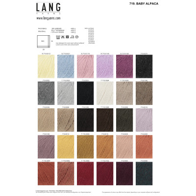 Baby Alpaca 26 - šedá příze LANG YARNS