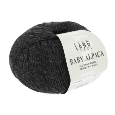 Baby Alpaca 70 - černá příze LANG YARNS