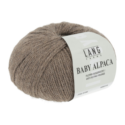 Baby Alpaca 196 - hnědá příze LANG YARNS