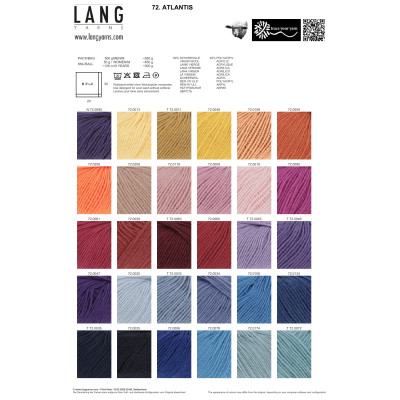 Atlantis 29 - oranžová příze LANG YARNS