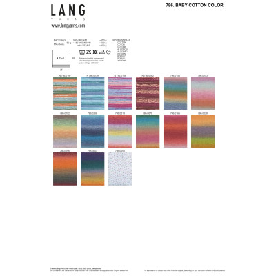 Baby Cotton Color 57 - vícebarevná příze LANG YARNS