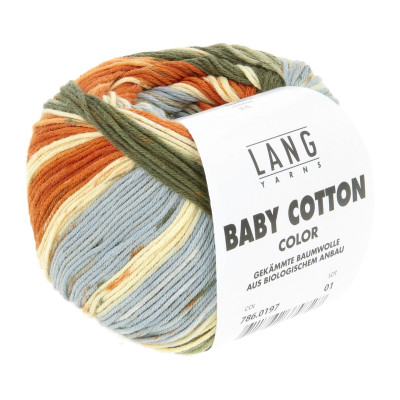 Baby Cotton Color 197 - modrá příze LANG YARNS
