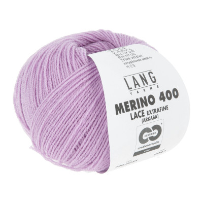 Merino 400 Lace 45 - fialová příze LANG YARNS