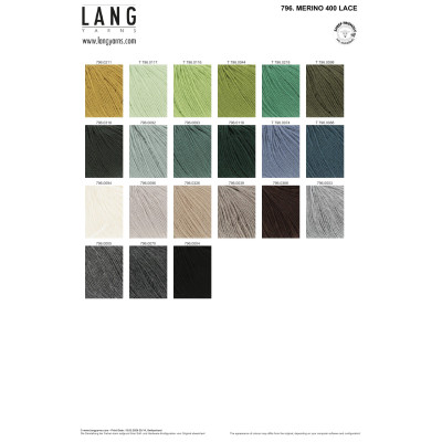 Merino 400 Lace 64 - šedá příze LANG YARNS