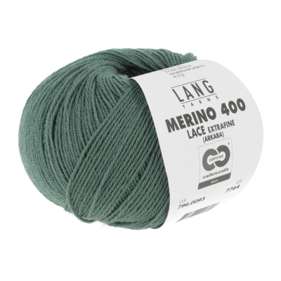 Merino 400 Lace 93 - zelená příze LANG YARNS