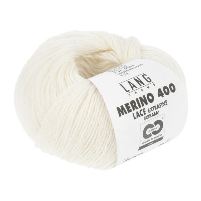Merino 400 Lace 94 - bílá příze LANG YARNS