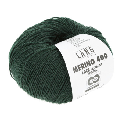 Merino 400 Lace 118 - zelená příze LANG YARNS