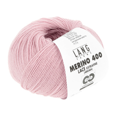 Merino 400 Lace 119 - růžová příze LANG YARNS
