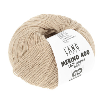 Merino 400 Lace 326 - šedá příze LANG YARNS