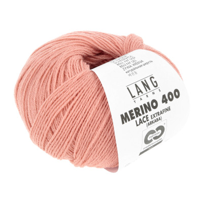 Merino 400 Lace 328 - růžová příze LANG YARNS