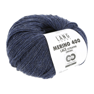 Merino 400 Lace 334 - šedá příze LANG YARNS
