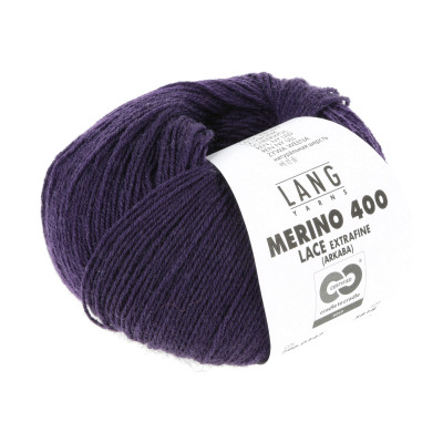 Merino 400 Lace 347 - šedá příze LANG YARNS