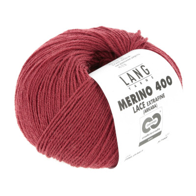 Merino 400 Lace 361 - vínová příze LANG YARNS