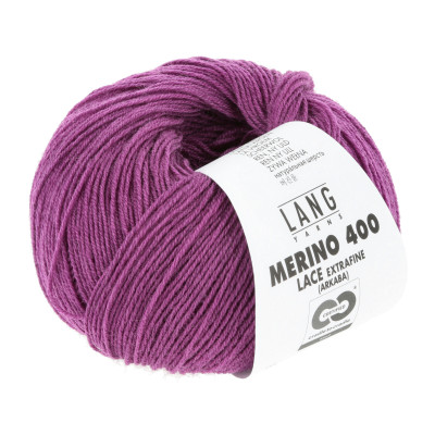 Merino 400 Lace 366 - šedá příze LANG YARNS