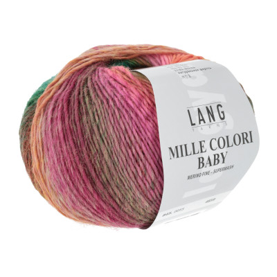 Mille Colori Baby 55 - zelená příze LANG YARNS