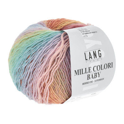 Mille Colori Baby 56 - modrá příze LANG YARNS