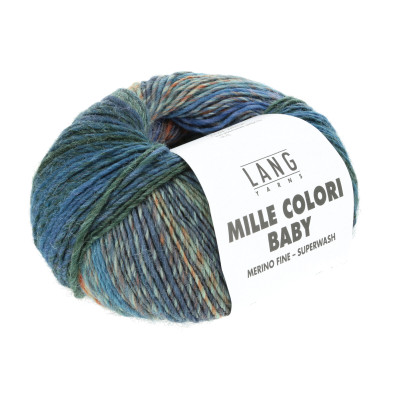 Mille Colori Baby 208 - modrá příze LANG YARNS